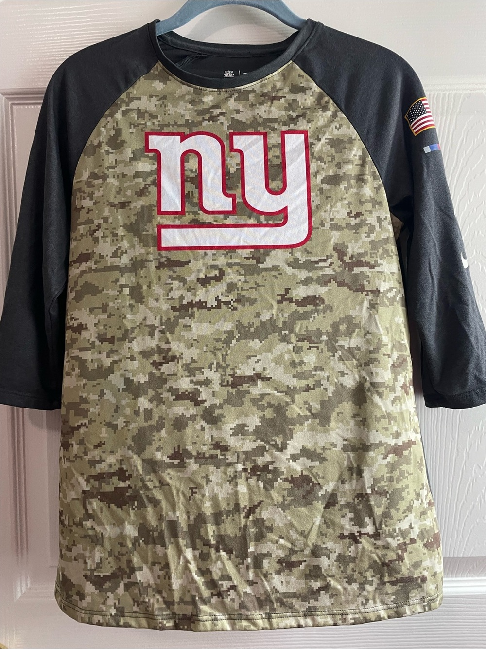 Nike Dri-FIT Tee in Black and Olive Digital Camo